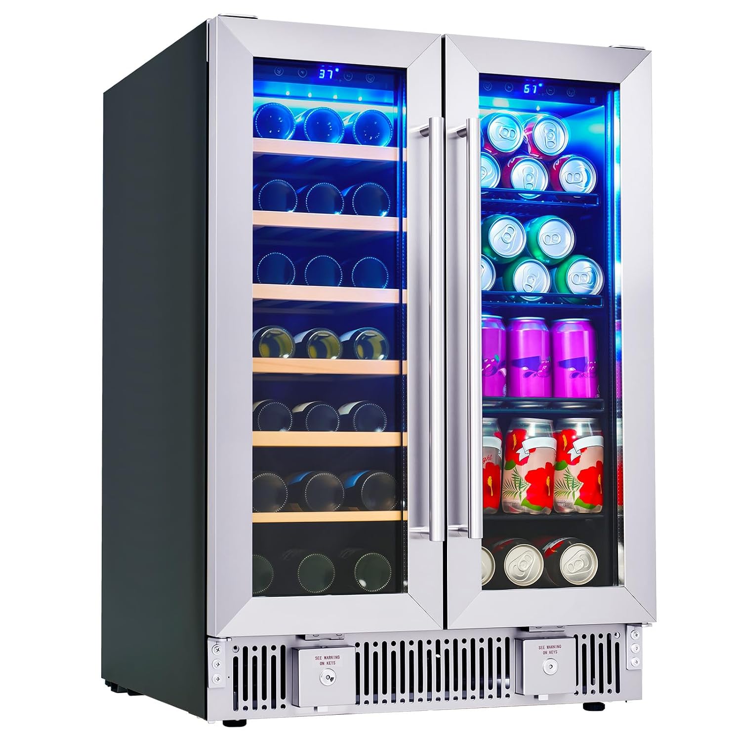 Холодильник для напитков, 24-д – обзор и цена Wine Beer Dual Zone